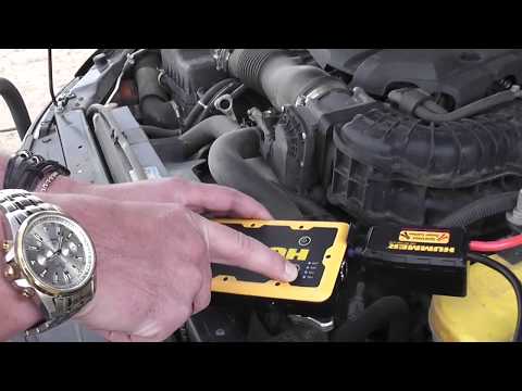 Тестирует HUMMER Power H2. Заводим автомобиль с бензиновым двигателем объемом 3 л.