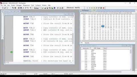 PIC16F877 Arithmetic and Logical Operations