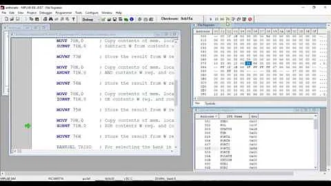 PIC16F877 Arithmetic and Logical Operations