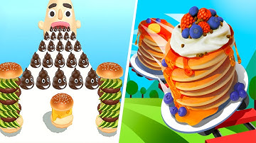 Sandwich Runner 🆚 Pancake Run🌻🧿🌺🌈Max Levels Walkthrough Android IOS Update 199969