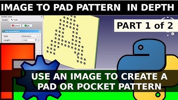 FreeCAD 1 of 2: Image mask to Pattern using Python. Braille, hole, indentation, ventilation patterns