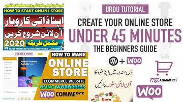Woocommerce in Wordpress Tutorial in Urdu and Hindi - Create ECommerce Website on Wordpress