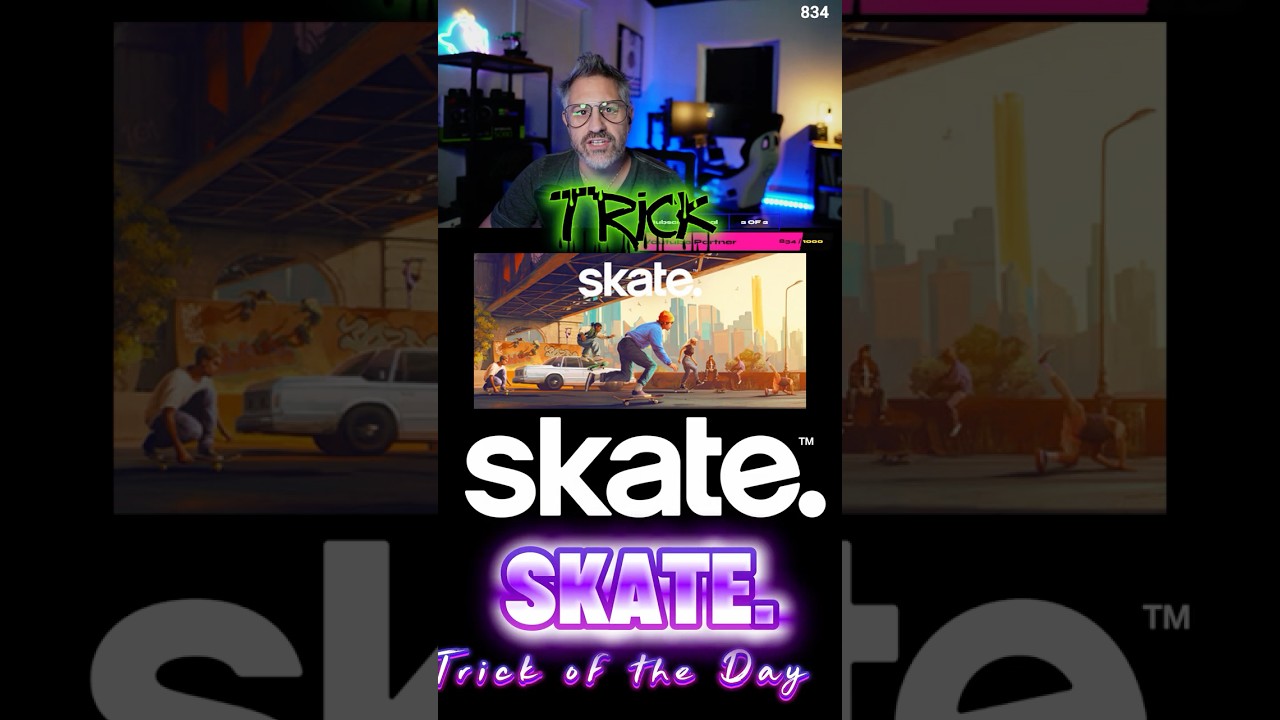 Skate. Trick of the Day Salad Grind 