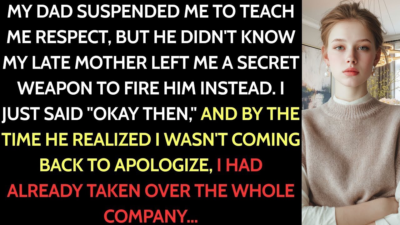 My Dad Suspended Me Until I Apologized To My Sister  I Just Said, “Okay Then ” The Next Morning She…
