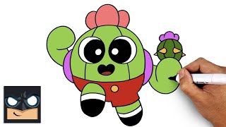 how to draw toon spike brawl stars