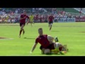 Ref Rasta takes a tumble as Wales score awesome breakaway try!