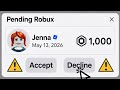DO NOT ACCEPT THIS ROBUX GIFT... 😱 ⚠️
