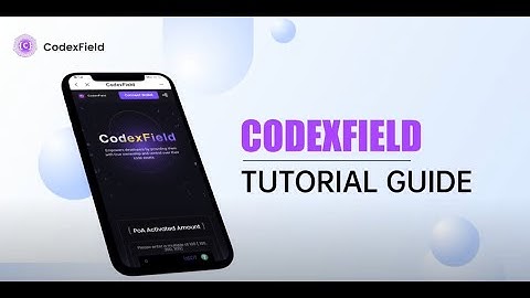 CodexField tutorial guide (English Version)