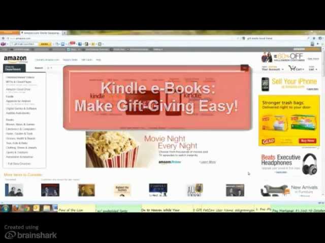 How To Give A Kindle Book As A Gift Youtube