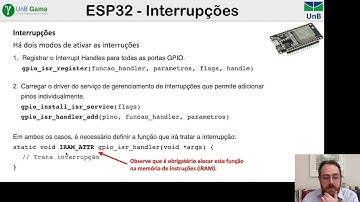 Aula 27 - ESP32 - GPIO (Interrupções, PWM, ADC, DAC)