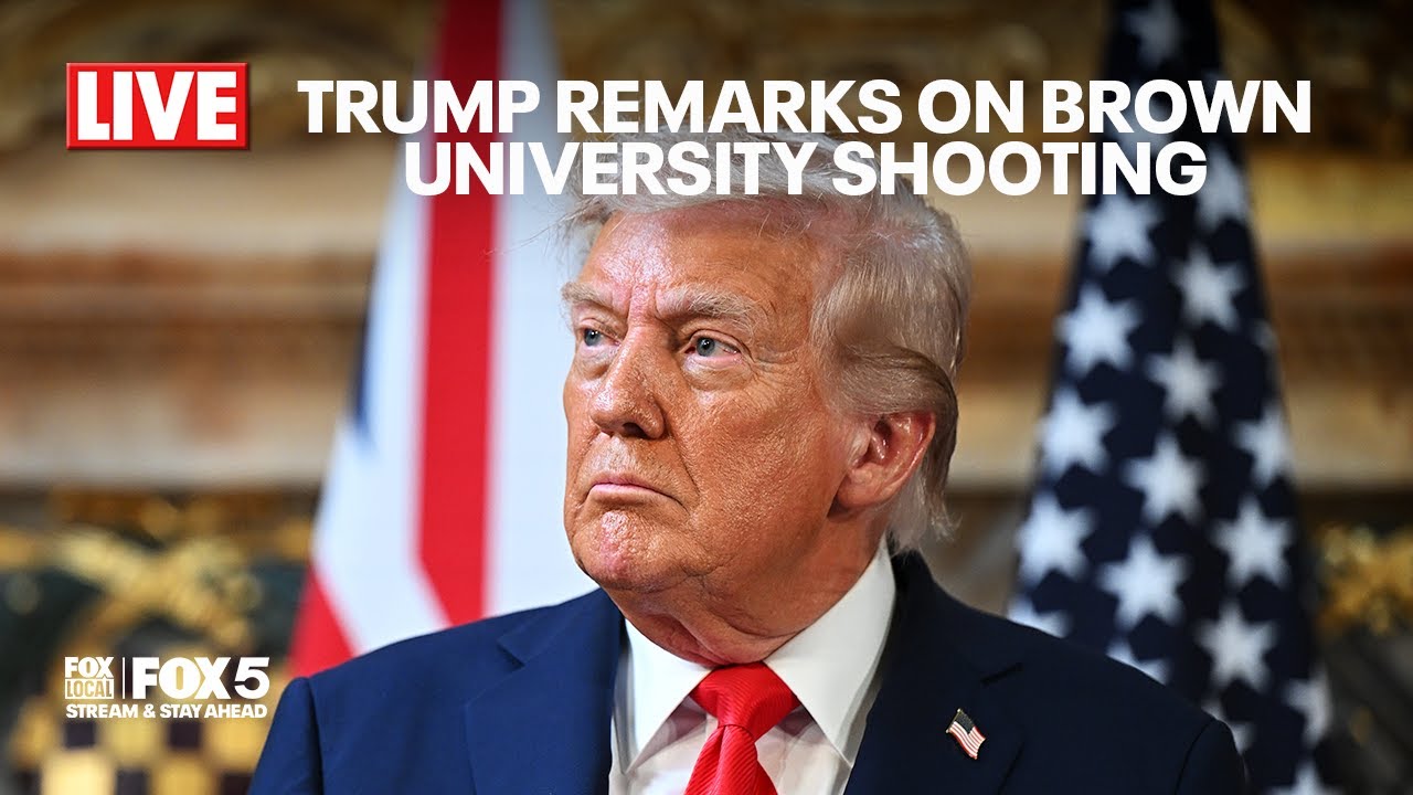 LIVE: Trump speaks in Brown University Shooting