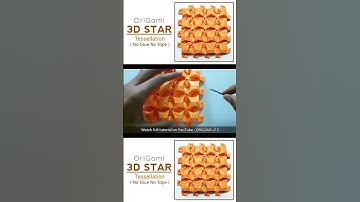 Origami 3D Star Tessellation Timelapse ( Master Jugal ) || Unit Tessellation Series-7 || ORIGAMI J15