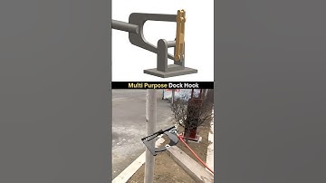 Multi Purpose Dock Hook - Mooring Hook 🪝 #cad #3ddesign #engineering #mechanical #sea #hook #boat