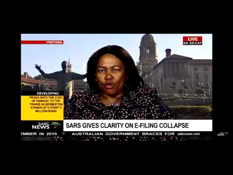 SABC NEWS - SARS Gives Clarity on E-filing Collapse - She Missed the Boat Completely