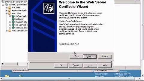 Add SSL certificate to a website in Windows IIS
