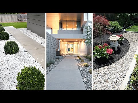 50+ Simple Rock Garden Landscaping Ideas for Your Front Yard 🪨 🌻