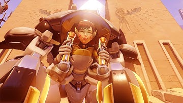 D.Va Highlight of the Game @Temple Of Anubis (Teamkill) E