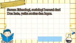 Video Pembelajaran Konsep Dasar Sosiologi