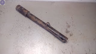 Restoration of a rusty bike pump