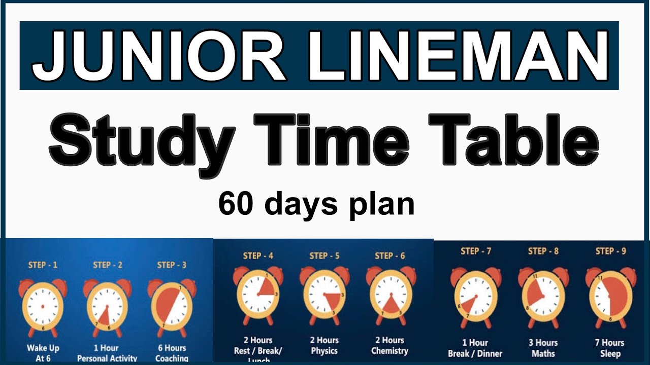 junior-lineman-study-time-table-for-60-days-excel-sheet-youtube