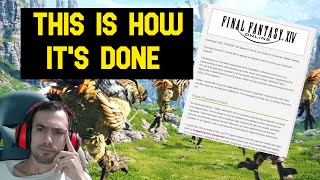 FFXIV Apology | Blizzard Should LEARN from THIS