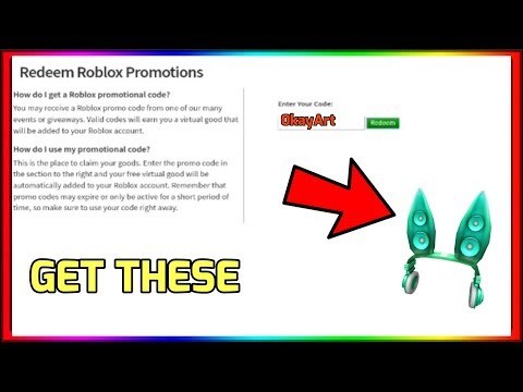 ROBLOX PROMO CODES!! (2022) -WORKING PROMO CODE THE TEAL TECHNO RABBIT  HEADPHONES