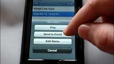 Record with The Ipod Touch