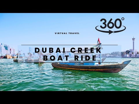 Boat Ride on Dubai Creek in 3D 360°