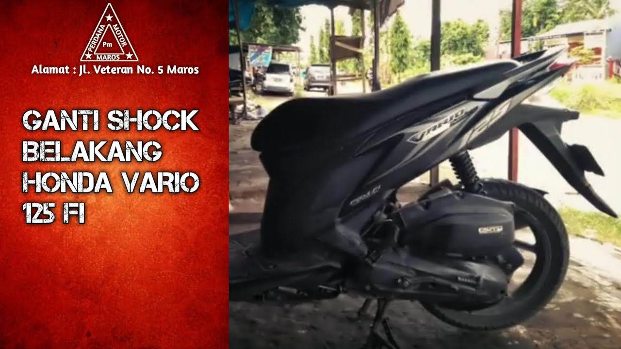 GANTI SHOCK BELAKANG HONDA VARIO 125 FI YouTube