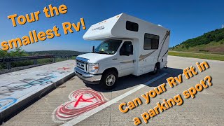 Tour the Smallest Class C Rv!👀...It fits in a standard parking spot! 