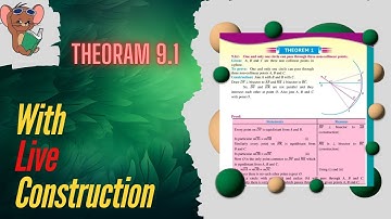 Theorem 9.1 class 10 | Math chapter 9 Theorem 1 | Prove Theorem 9.1