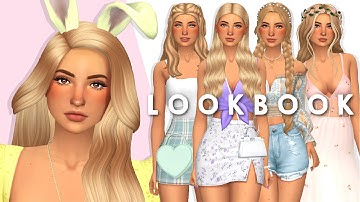 EASTER LOOKBOOK | Sims 4 Create A Sim + FULL CC LIST
