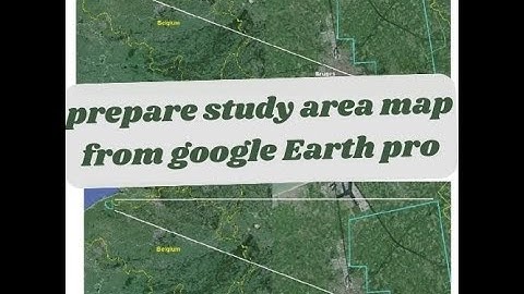 Study area map from google earth pro