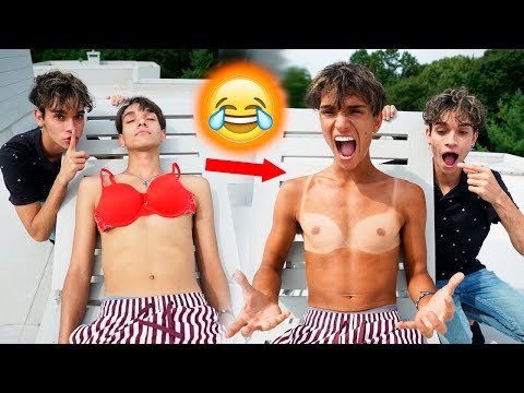 funny-tanning-prank-on-twin-brother!