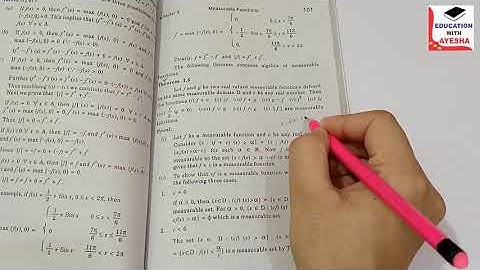 Show that f=f+ve - f-ve & Prove |f| = f+ve + f-ve in definition 1.5 | Theorem 1.6 Ist 2 parts