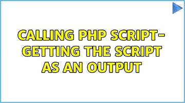 Ubuntu: calling PHP script- getting the script as an output