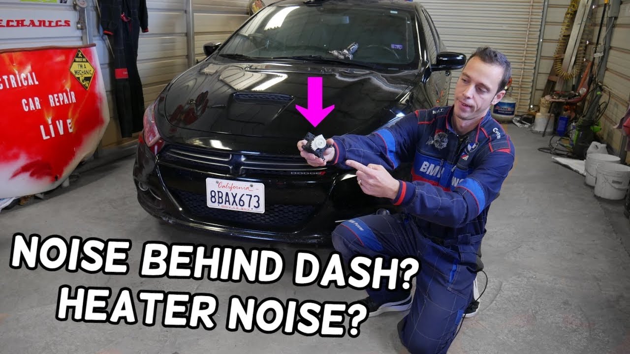 NOISE CLICKING BEHIND DASH DODGE DART, CHRYSLER 200. HEATER AC NOISE