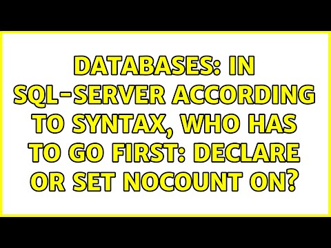 Databases: In sql-server