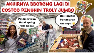 AKHIRNYA BORONG PENUHIN LAGI TROLY JUMBO NYA COSTCO, SUAMI BULE BELI SALAK