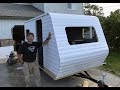 How To Build A DIY Travel Trailer - Part 34 (Installing the Rubber Roof/ Siding – Part 2)