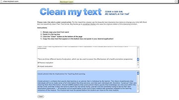 Use online "text cleaner" to clear Word formatting in the MOLE2 wiki