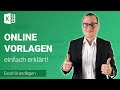 Excel: ONLINE VORLAGEN einfügen | Einfach erklärt ✅