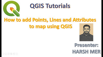 QGIS TUTORIALS📽️_Learn to add Points🔴, Lines➖ and Attribute data in QGIS🌎_for beginners_HARSH MER😄
