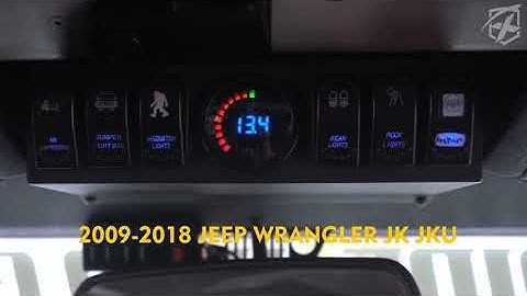 G3 6 Rocker Switch Panel With Digital Voltmeter for 2009-2018 Jeep JK JKU