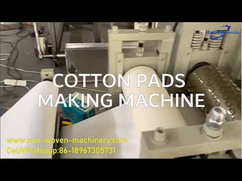 Cotton Pads Making And Packing Machine|Cotton Pad Production Equipment ...