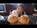 Baking the loaves with dutch oven