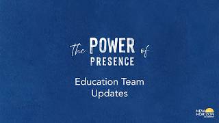Education Team Update