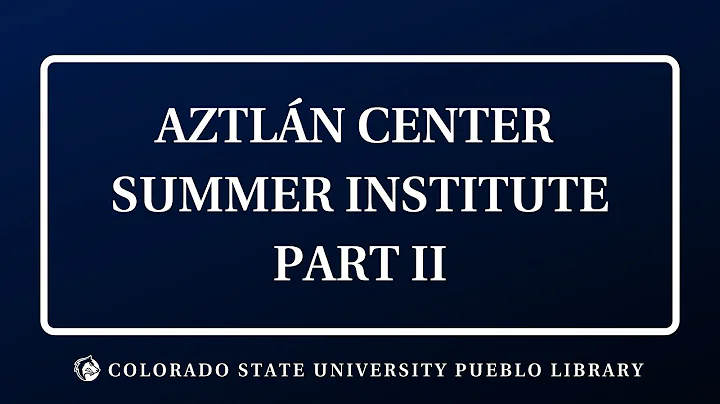 Aztln Center Summer Institute: Dr. Ramon Del Casti...