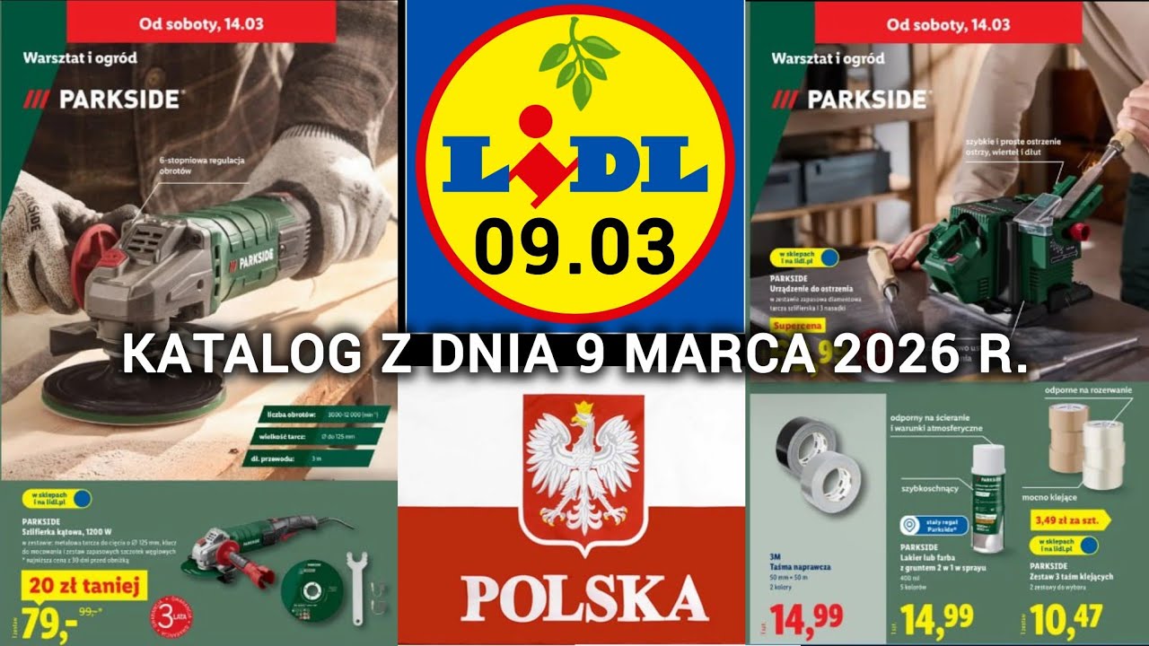 🌿 LIDL Katalog Promocyjny Lidl PARKSIDE od 09.03.2026 🌿 DIY Kuchnia Parkside #lidlpolska