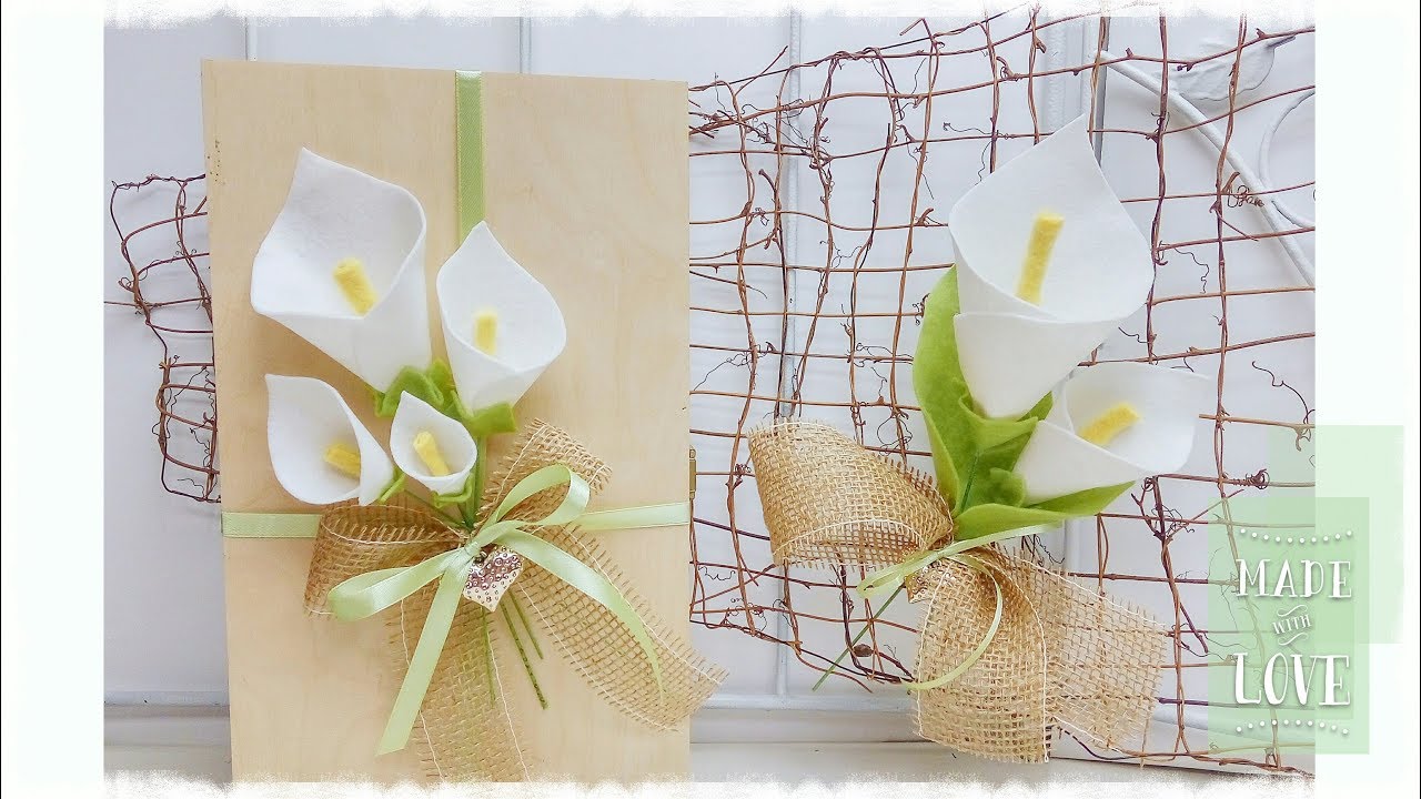 Calla in feltro facile & senza cucire